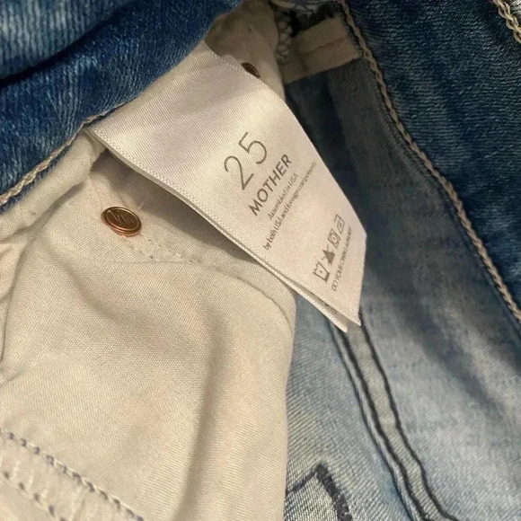 Mother The Swooner Ankle Fray High Rise Skinny Jeans Size 25 - Picture 5 of 8